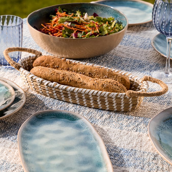 The Lifestyle Edit Coastal Retreat Coastal Oval Tray 