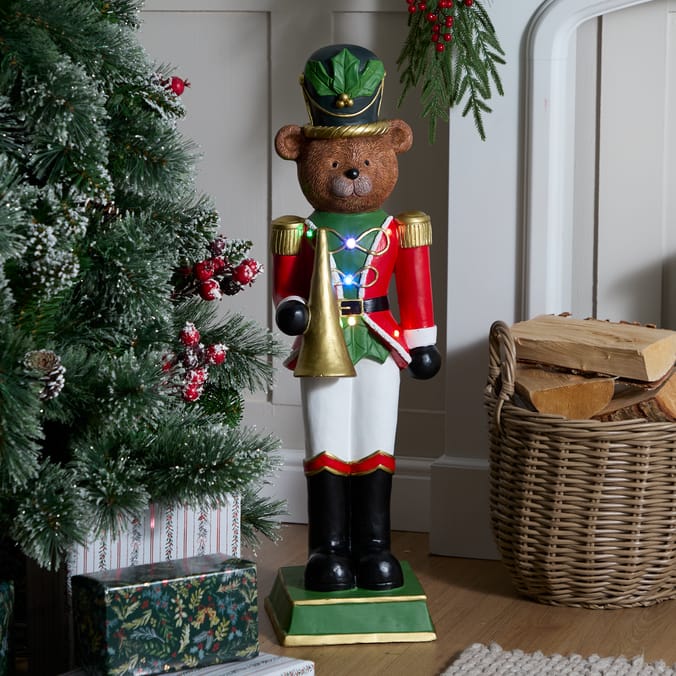 Festive Feeling Light-Up Nutcracker - Bear