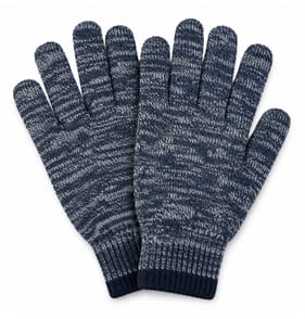 Originals Winter Men's Grey & Navy Thermal Gloves