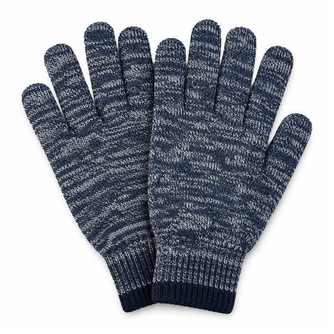 Originals Winter Men's Grey & Navy Thermal Gloves