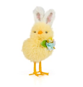 Happy Easter Standing Chick - Bunny Ears