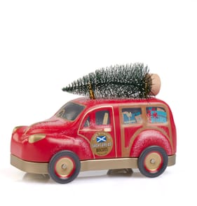 Car With Tree Biscuit Tin