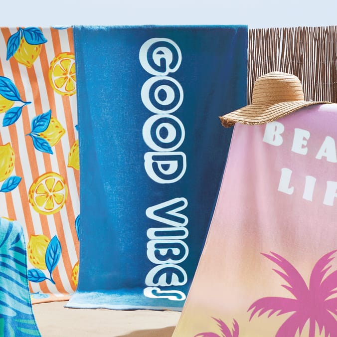 Hello Summer Beach Towel