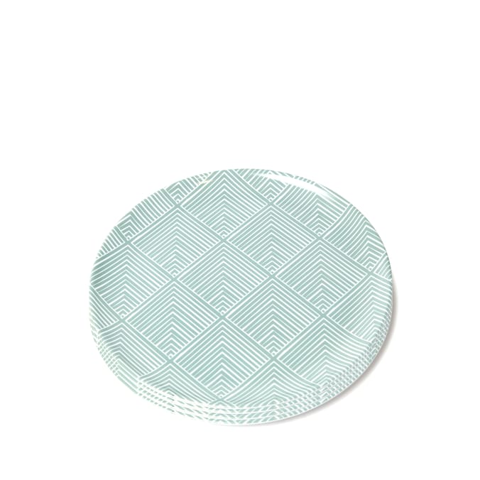 The Outdoor Living Collection Melamine 4 Chevron Side Plate Set - Green