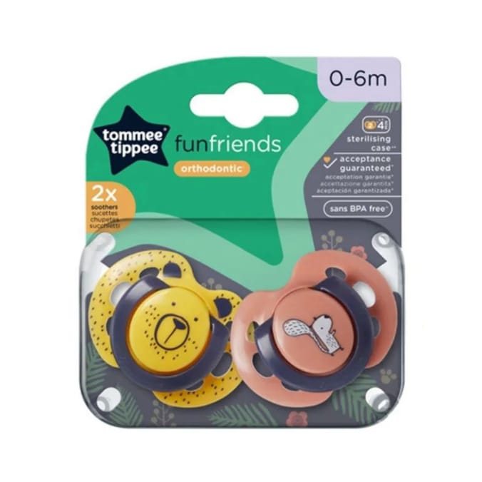 Tommee Tippee Fun Soother 2 Pack 0-6m
