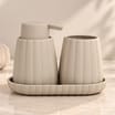 Bath Soap Dispenser, Tumbler & Tray Set