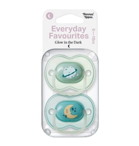 Tommee Tippee Everyday Favourites Glow In The Dark 6-18 Months - Blue