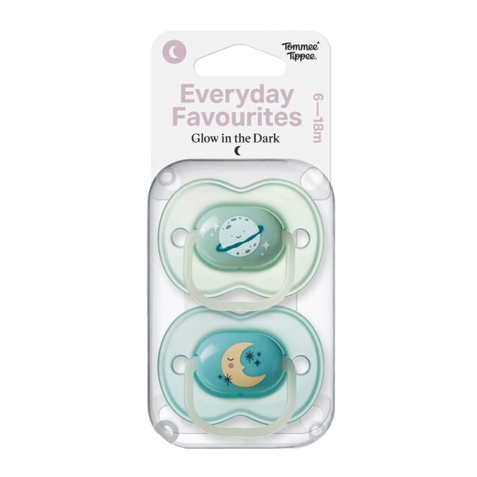 Tommee Tippee Everyday Favourites Glow In The Dark 6-18 Months