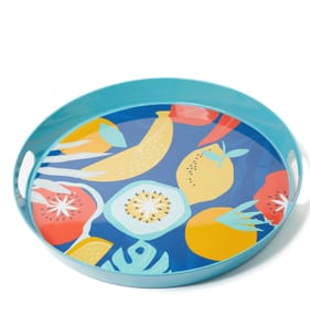  The Outdoor Living Collection Melamine Summer Serving Tray - Blue