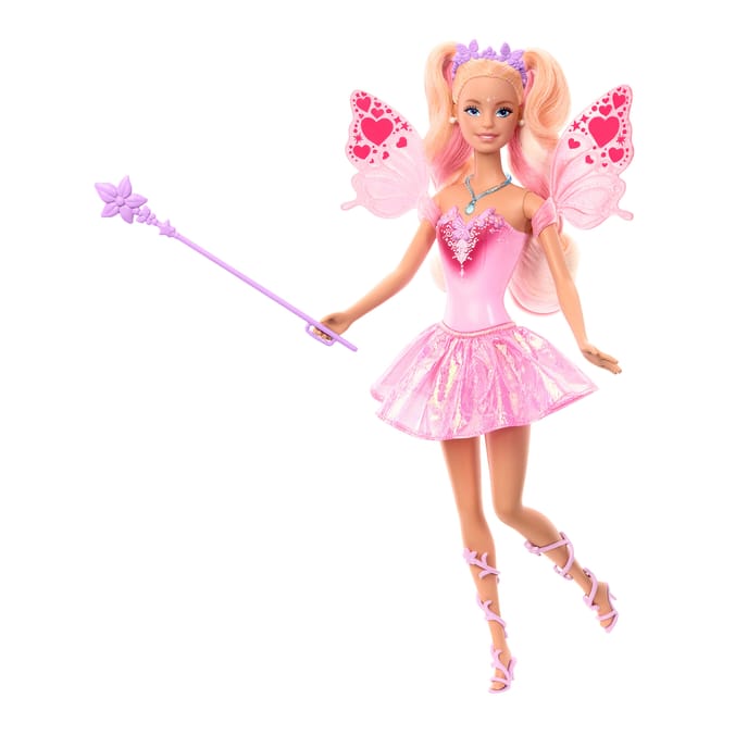 Barbie Fantasy Fairy Doll with Colour Change Wings and Outfit
