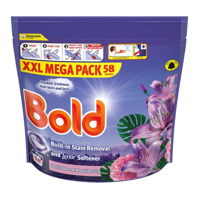 Bold Pods Washing Capsules 58w - Exotic Bloom