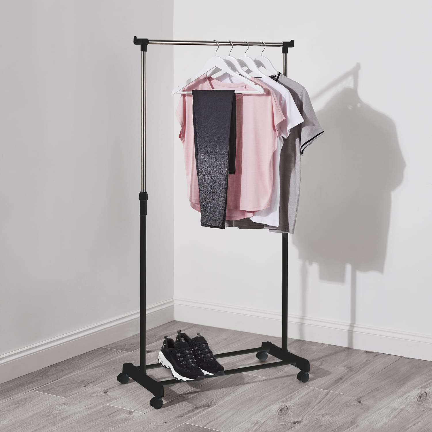 Home Solutions Adjustable Clothes Rail Home Bargains