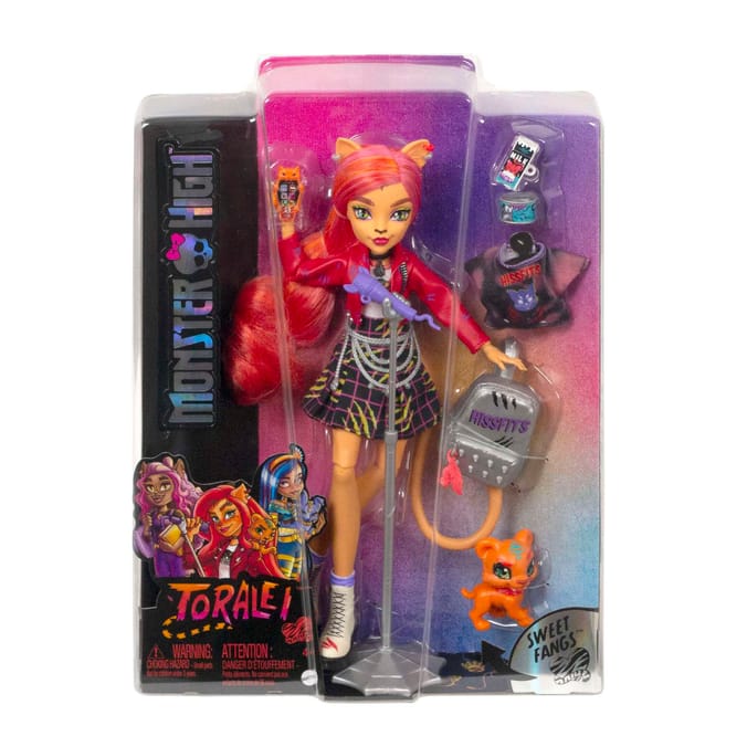 Monster High Doll with Pet & Accessories - Toralei