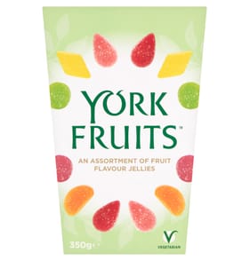 York Fruits An Assortment of Fruit Flavour Jellies 350g