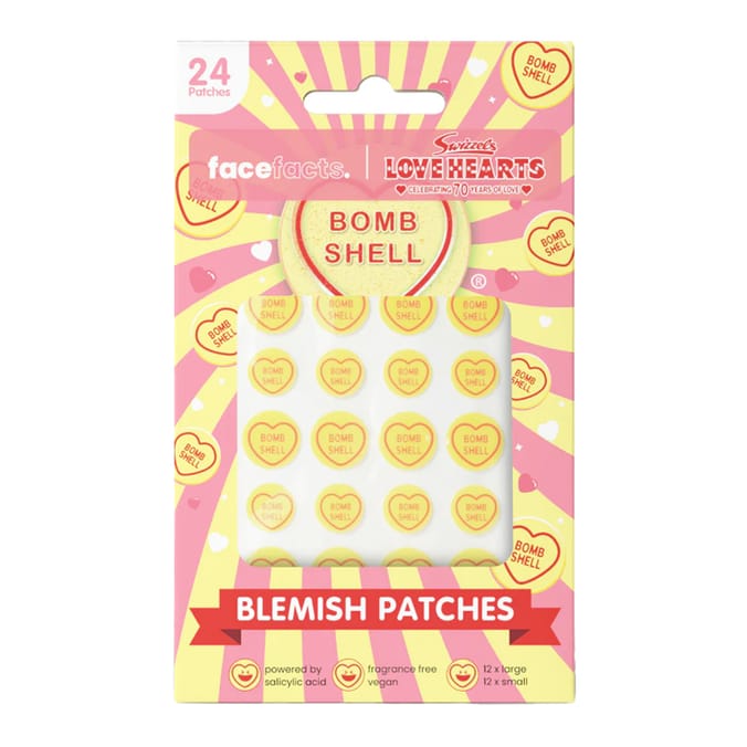 Face Facts Blemish Patches - Swizzels Love Heart
