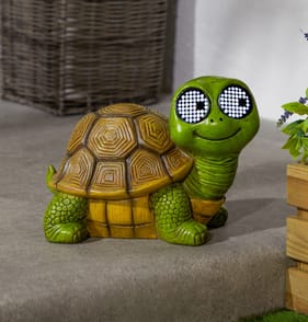 Firefly Novelty Tortoise With Animated LED Eyes Solar Light