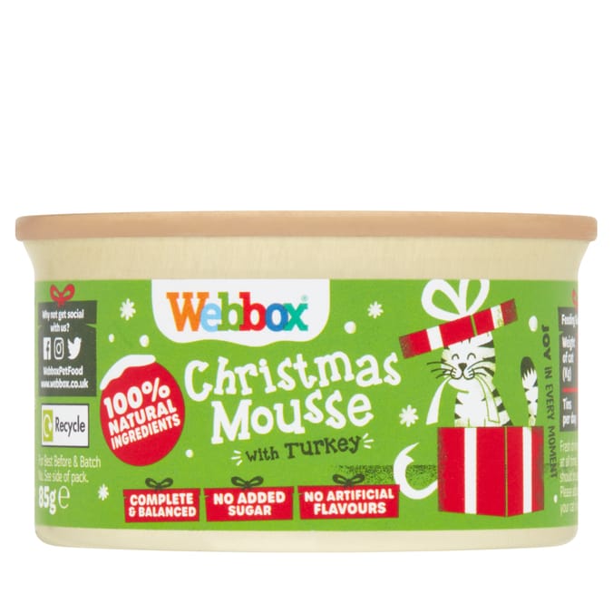 Webbox Christmas Mousse With Turkey 85g x12
