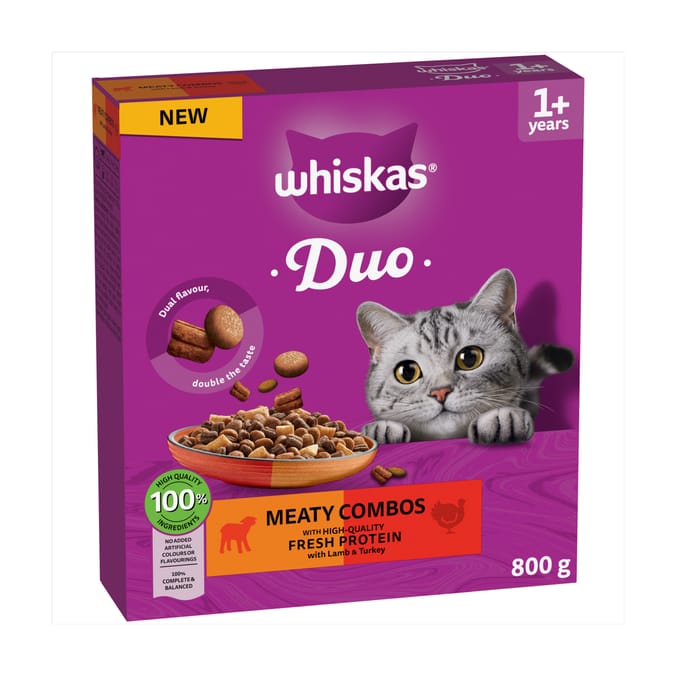 Whiskas Dry Cat Food 800g - Meaty Combos