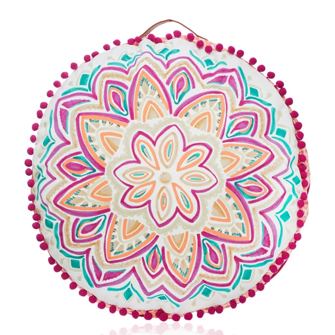 The Outdoor Edit Travellers Bazaar Round Floor Cushion 