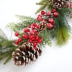 Festive Feeling 5ft Red Berry Pinecone Christmas Garland