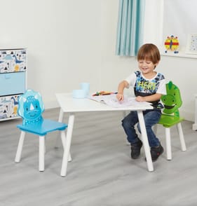 Liberty House Toys Kids Dinosaur Table and Two Chairs Set