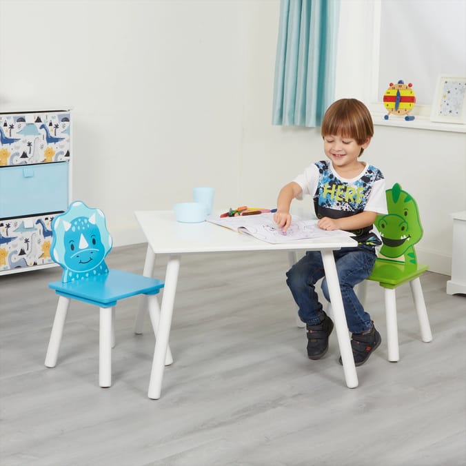Liberty House Toys Kids Dinosaur Table and Two Chairs Set