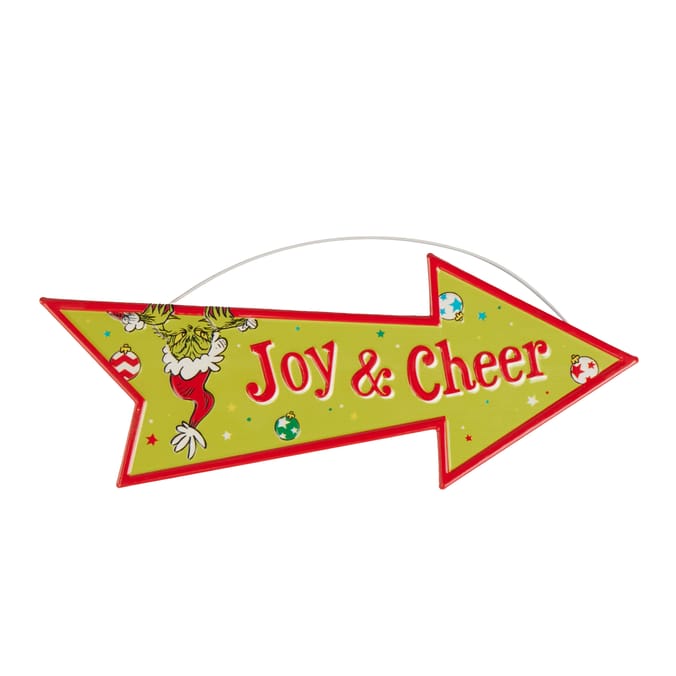 Joy & Cheer Grinch Sign 