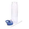 Hydrate Clear Bottle With Coloured Lid