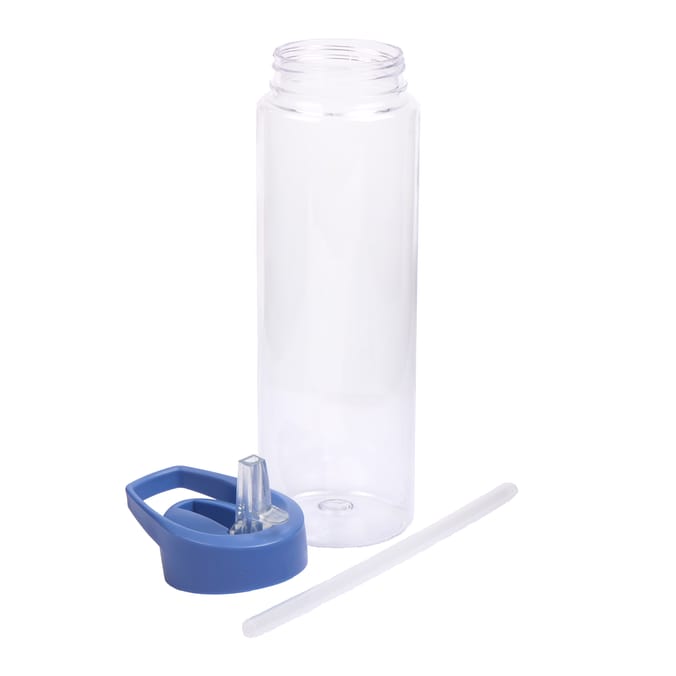 Hydrate Clear Bottle With Coloured Lid