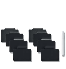 Utility Storage Label Clips With Marker - Black