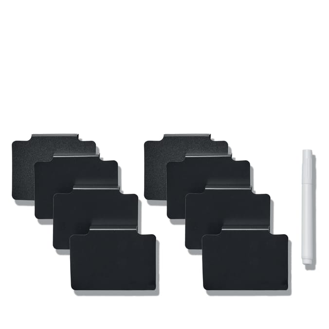 Utility 8 Storage Label Clips With Marker