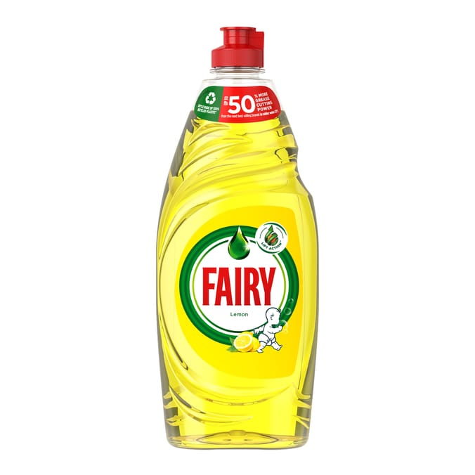 Fairy Washing Up Liquid Lemon with LiftAction 654ml