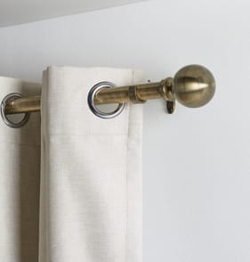 Home Collections Extendable Curtain Pole 110-320cm - Antique Brass