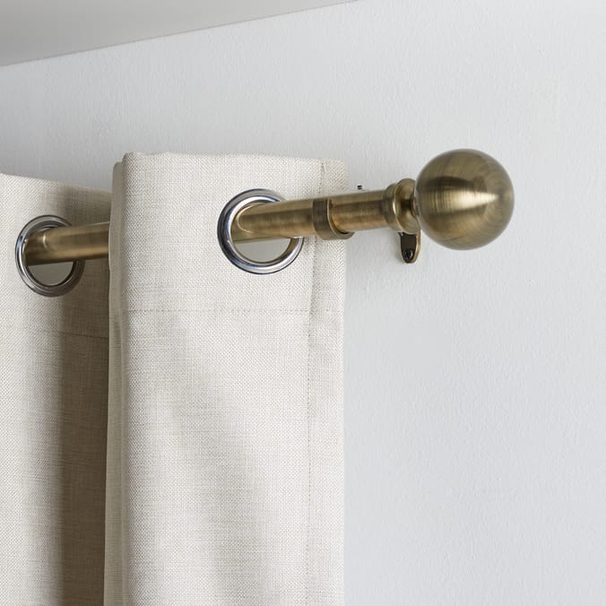 Home Collections Extendable Curtain Pole 110-320cm - Antique Brass