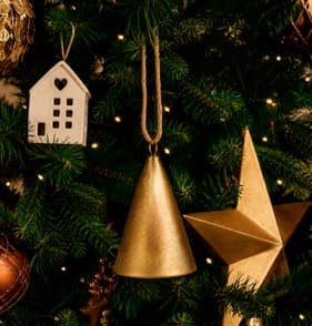 Winter Luxe Hanging Bell Decoration