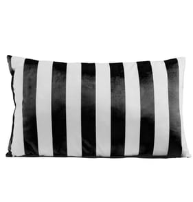  Home Striped Cushion - Black
