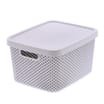Diamond Storage Basket with Lid 7l
