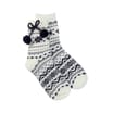 Festive Fun Ladies Pom Pom Socks