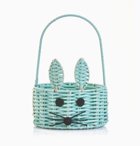  Hoppy Easter Bunny Novelty Basket - Blue 