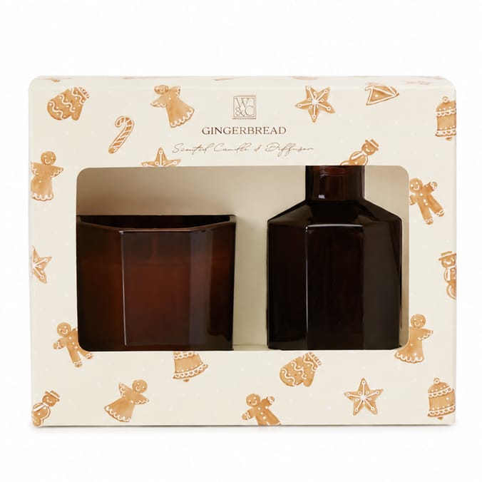 Wickford & Co Scented Candle & Diffuser - Gingerbread