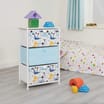 Liberty House Toys Dinosaur 3 Drawer Kids Storage Chest