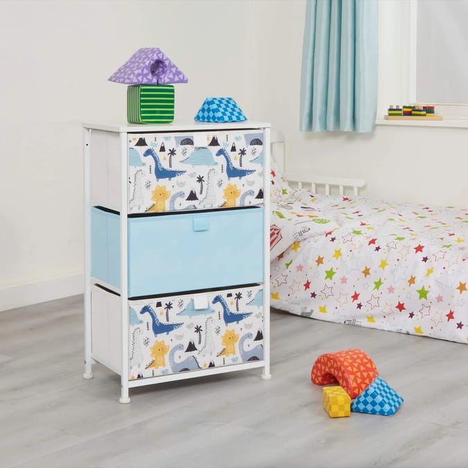 Liberty House Toys Dinosaur 3 Drawer Kids Storage Chest