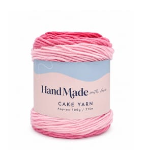 Hand Made Cake Yarn 100g - Pink