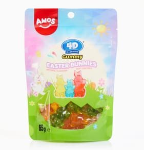 Amos 4D Gummy Easter Bunnies/Friends 65g