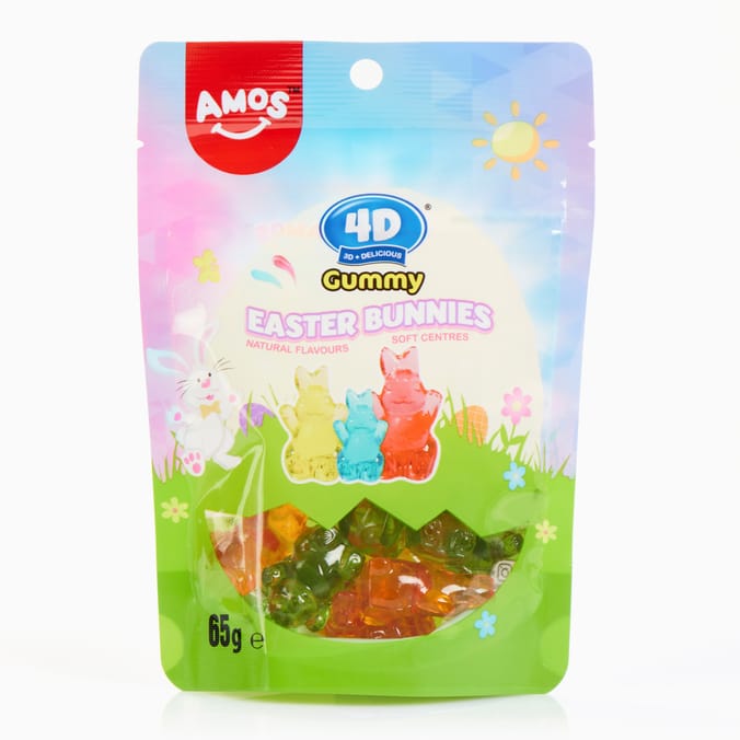 Amos 4D Gummy Easter Bunnies/Friends 65g