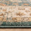 Asiatic Raja Border Runner RA02 - Teal/Cream