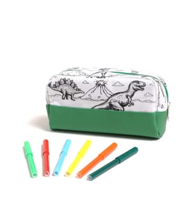 Craft Time Colour Your Own Pencil Case - Dinosaur