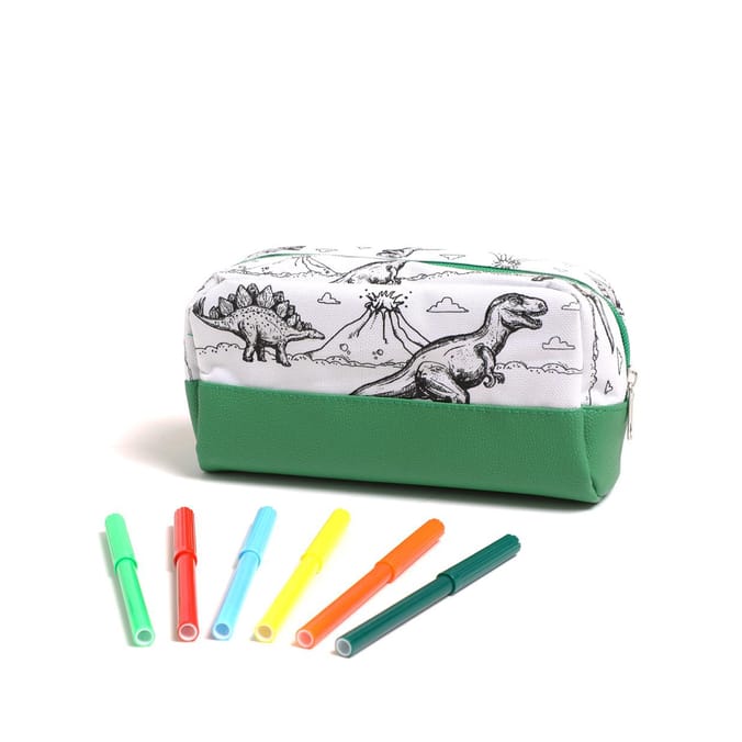 Craft Time Colour Your Own Pencil Case - Dinosaur