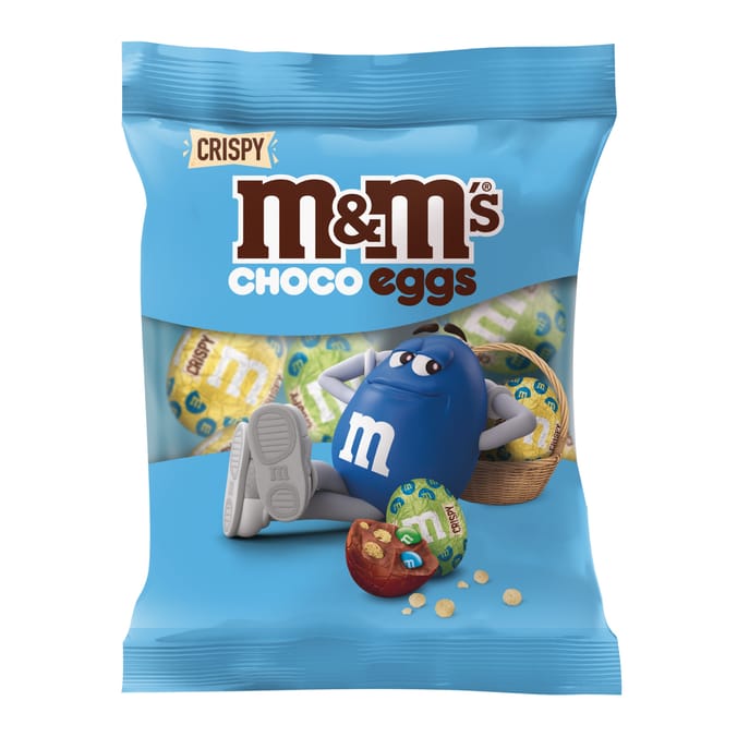 M&M's Crispy Milk Chocolate Chocolate Easter Mini Eggs Bag 72g