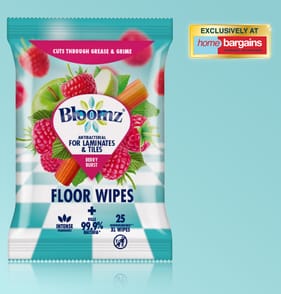 Bloomz Antibacterial XL Floor Wipes 25s - Berry Burst